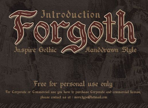 FORGOTH Free Font